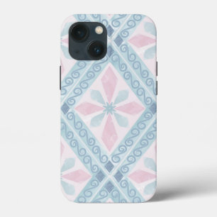 Blaue Diamant-Geometrie-Muster Case-Mate iPhone Hülle