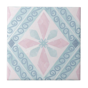 Blaue Diamant-Geometrie-Muster Fliese