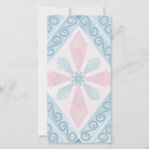 Blaue Diamant-Geometrie-Muster Karte