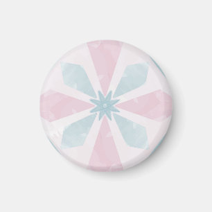 Blaue Diamant-Geometrie-Muster Magnet