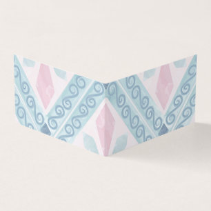 Blaue Diamant-Geometrie-Muster Visitenkarten