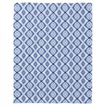 Blaue Diamanten-Harmoniemuster Warm Kuschelig