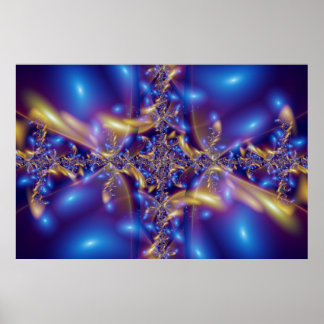 Blaue Diamanten Poster