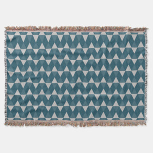 Blaue Diamantenmuster Decke