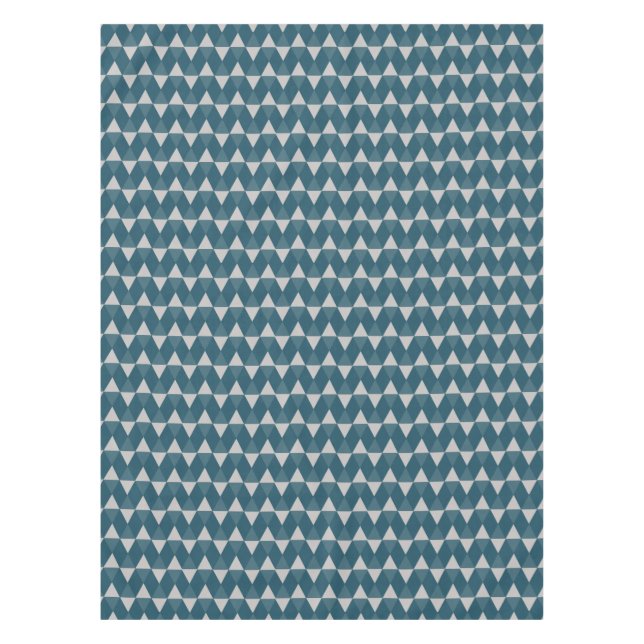 Blaue Diamantmuster Tischdecke (Vorderseite)
