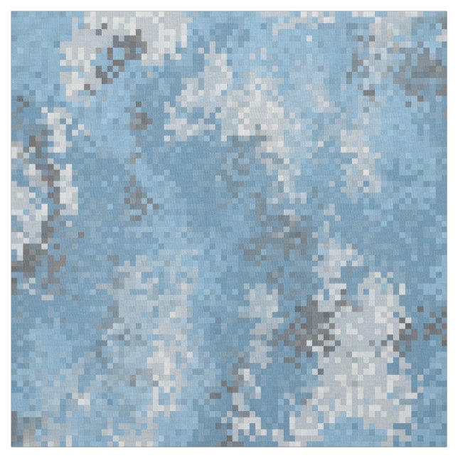 Blaue Digi Camouflage Stoff (Muster)
