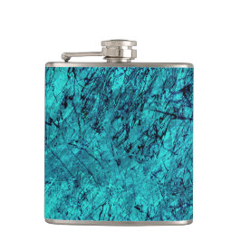 Blaue digitale Kunst mit vielen gemischten/labyrin Flachmann