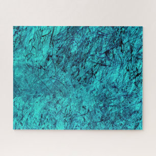 Blaue digitale Kunst mit vielen gemischten/labyrin Puzzle