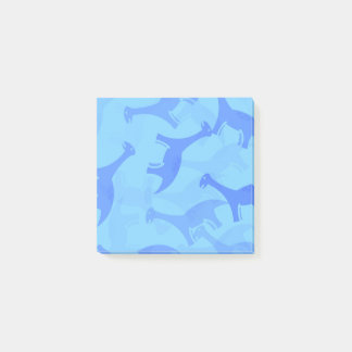 Blaue Dinosaurier Post-it-Notizen Post-it Klebezettel