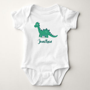 Blaue Dinosaurierbabyklage Baby Strampler