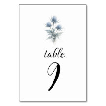 Blaue Distel Schottische Einfache Florale Hochzeit