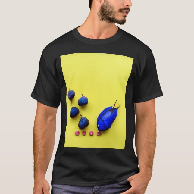 Blaue Doktorfischschule T-Shirt (Vorderseite)