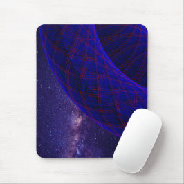 Blaue Donuts im Weltraum-Mauspad Mousepad