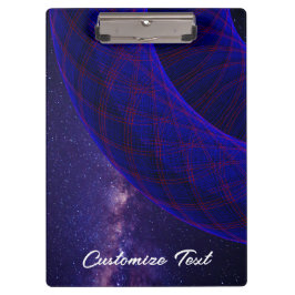 Blaue Donuts in der Weltraumklammer Klemmbrett