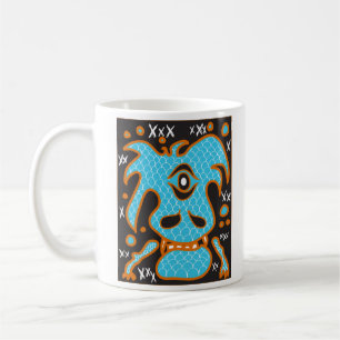 Blaue Drachemonster-Tasse Kaffeetasse
