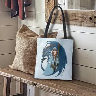 Blaue Drachen-Zauberin Schneeflocken