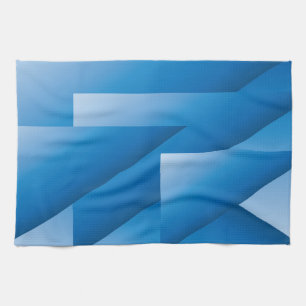 Blaue Dreiecke Geschirrtuch