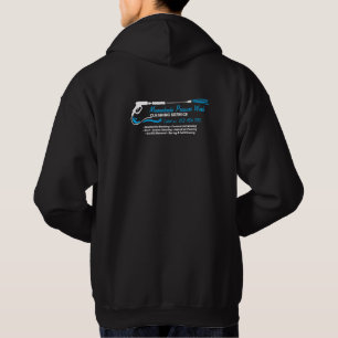 Blaue Druckwäsche Hochdruckreinigung Reinigung Hoodie