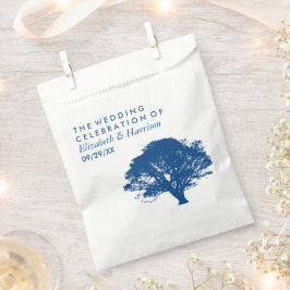 Blaue Eiche, rustikale und minimalistische Hochzei Geschenktütchen
