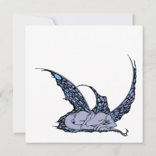 (Blaue) Einladungen SchlafensDragonette