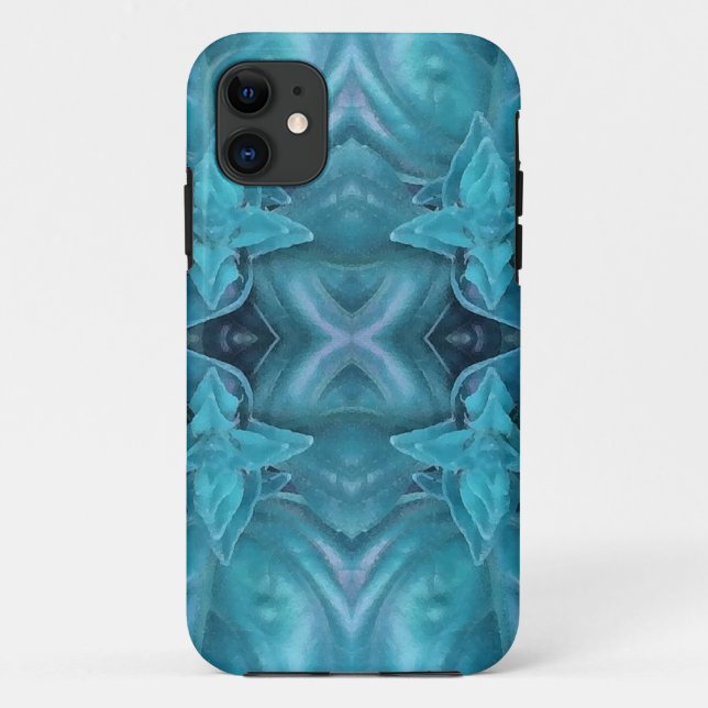 Blaue Eis-Abstraktion Case-Mate iPhone Hülle (Rückseite)