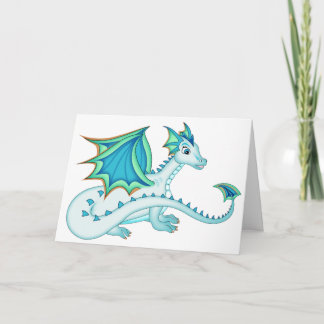 Blaue Eis-Drache-Karte Karte
