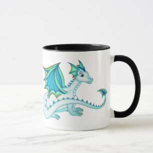 Blaue Eis-Drache-Tasse Tasse