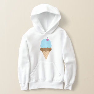 Blaue Eistüte Hoodie