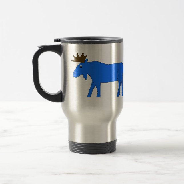 Blaue Elche Tasse (Links)