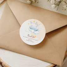 Blaue Elefant-Baby-Party Dankeschön Es ist ein Jun