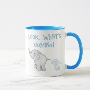 Blaue Elefant-Schwangerschaft Tasse