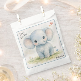 Blaue Elefanten-Safari-Gentle-Giant-Baby-Party Geschenktütchen
