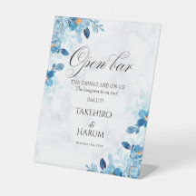 Blaue elegante Blumen Sommerhochzeit