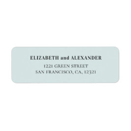 Blaue elegante Hochzeit. Einfache moderne Adresse