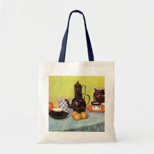 Blaue Emaille-Kaffeekanne von Vincent van Gogh Tragetasche