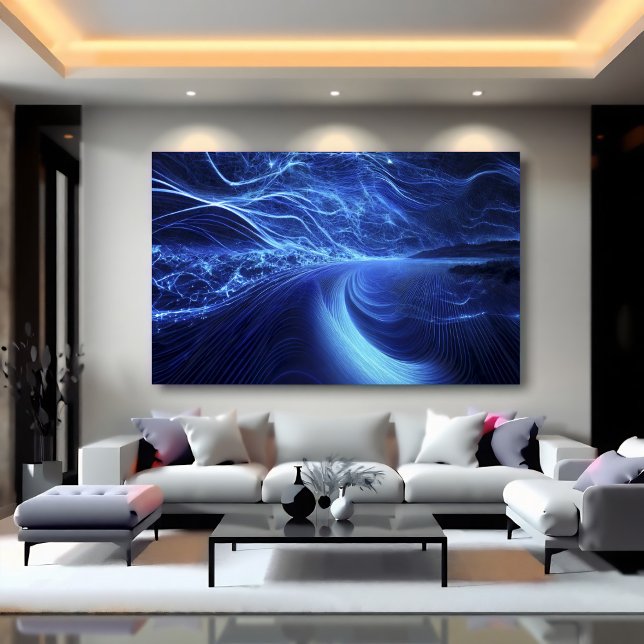 Blaue Energie-Strömung Poster (Von Creator hochgeladen)