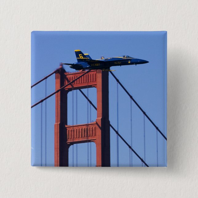 Blaue Engel Flyby während 2006 Flotten-Woche 3 Button (Vorderseite)