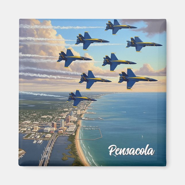 Blaue Engel in Pensacola Florida Magnet (Vorne)