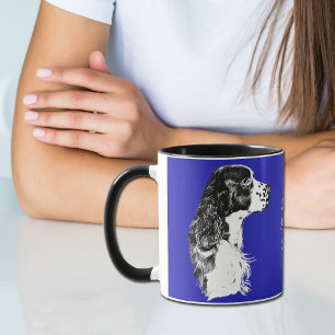 Blaue English Springer Spaniel Tasse