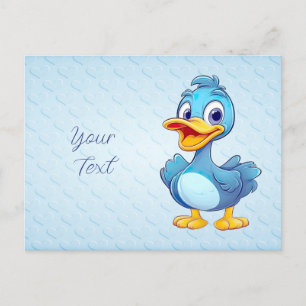 Blaue Enten-Postkarte Postkarte