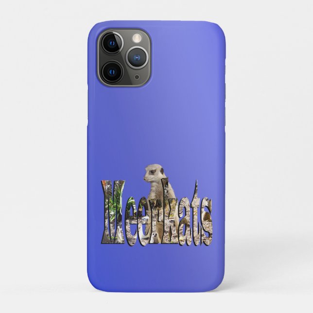 Blaue Erdmännchen,  Case-Mate iPhone Hülle (Rückseite)