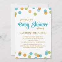 BLAUE ES IST EIN KLEINER KONFETTI | BABY SHOWER EI