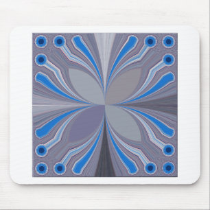 Blaue Esche Grau Gepunktete Textur Kunst Druck Mousepad