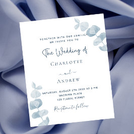 Blaue Eukalyptus-Hochzeitsreise