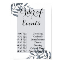 Blaue Eukalyptus-Reihenfolge der Ereignisse