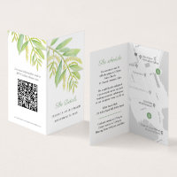 Blaue Eukalyptuskarte QR-Code
