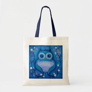 blaue Eule Tragetasche