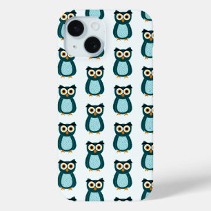 Blaue Eulen-Illustration Case-Mate iPhone Hülle