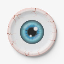 Blaue Farb-Augen-Halloween-Blutunterlaufener Augap