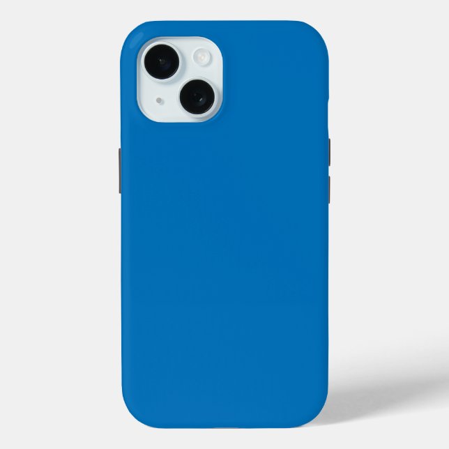 Blaue Farbe Case-Mate iPhone Hülle (Rückseite)